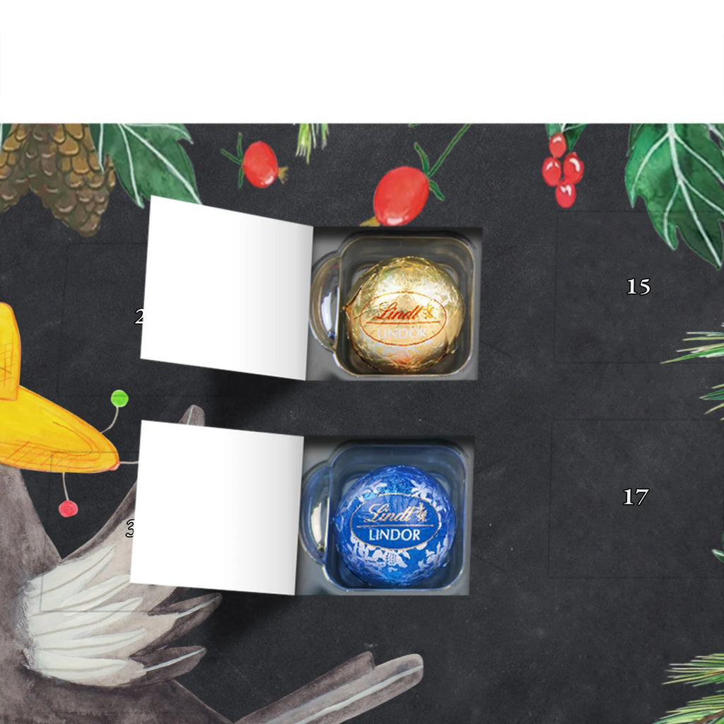 Chocolate advent calendar Crow sombrero gift ideas, gifts, small animals, good mood, cute, funny sayings, cute animal motives, hand drawn, special gifts, card, animal lover, Saying positive, Raven, Birds, Bird, Be happy, Magpie, Happiness Saying