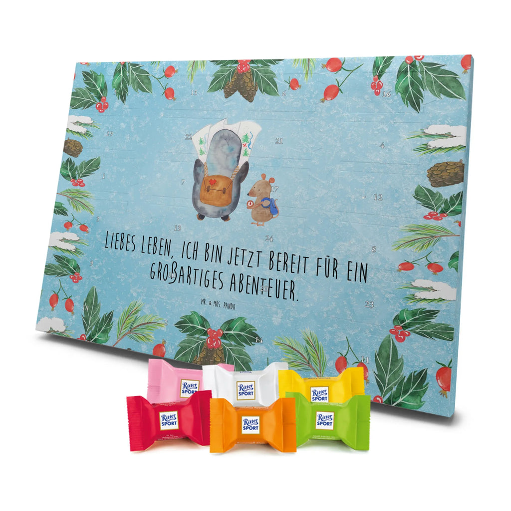 Chocolate advent calendar Penguin & Mouse Hiker North Pole, Penguins, penguins, hiking, road trip, excursion, adventurer, adventure