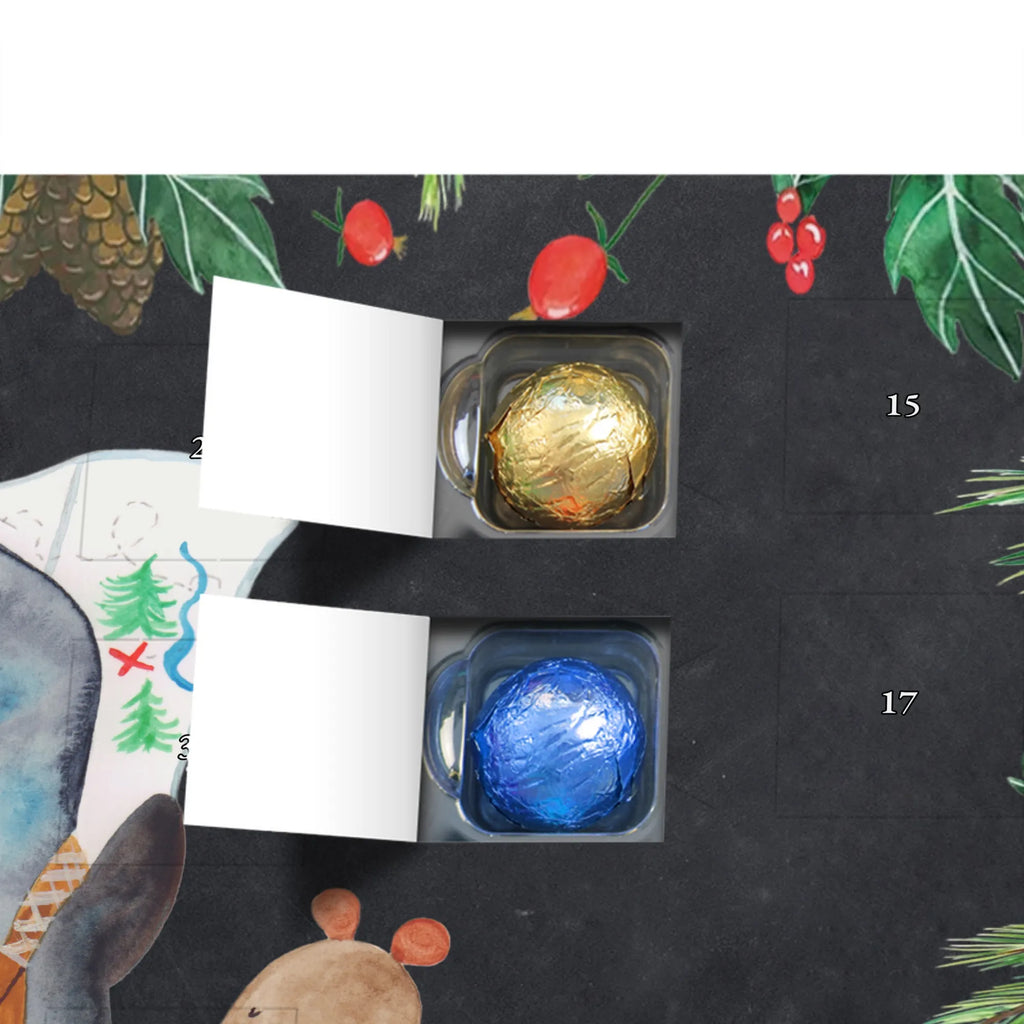 Chocolate advent calendar Penguin & Mouse Hiker North Pole, Penguins, penguins, hiking, road trip, excursion, adventurer, adventure