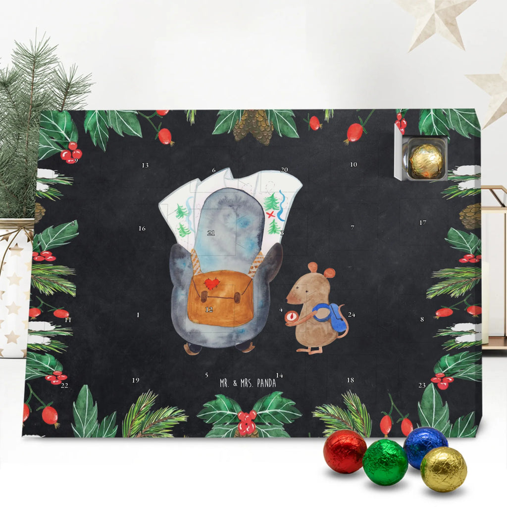 Chocolate advent calendar Penguin & Mouse Hiker North Pole, Penguins, penguins, hiking, road trip, excursion, adventurer, adventure