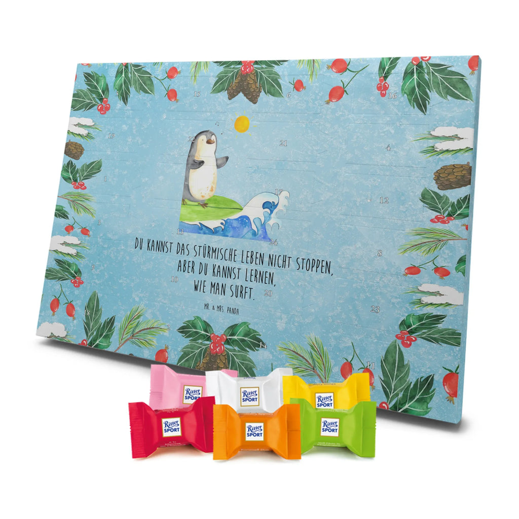 Chocolate advent calendar Penguin surfer North Pole, Penguins, waves, surfing, wave riding, holidays, penguins, surfers