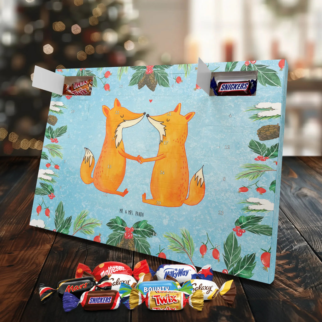 Chocolate advent calendar foxes Love forest wildlife, clever as a fox, foxes, animal lover, fiancée, proof of love, marriage, wife, lovers, husband, boyfriend, couple, girlfriend