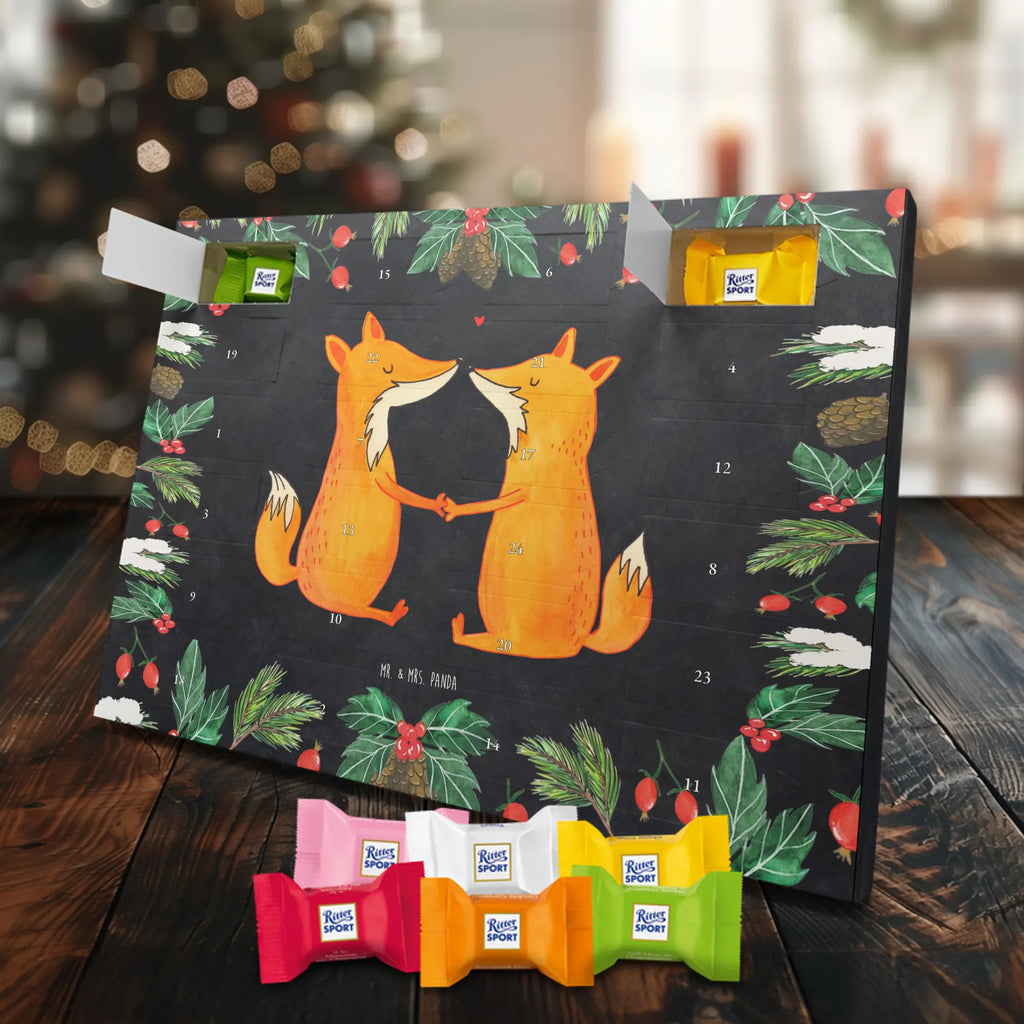 Chocolate advent calendar foxes Love forest wildlife, clever as a fox, foxes, animal lover, fiancée, proof of love, marriage, wife, lovers, husband, boyfriend, couple, girlfriend