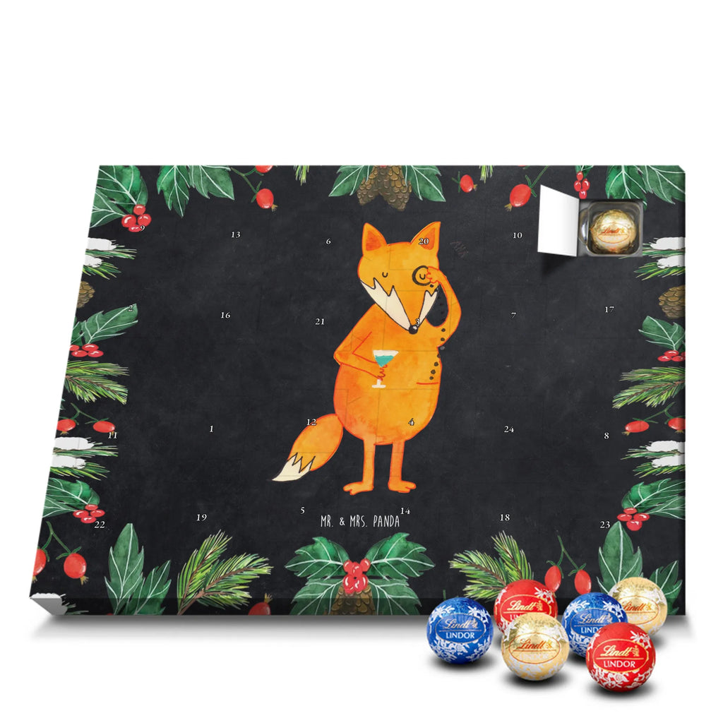 Chocolate advent calendar Fox lord forest wildlife, clever as a fox, foxes, animal lover, words of consolation, motivation saying, problem solving, lovesickness gift, saying funny