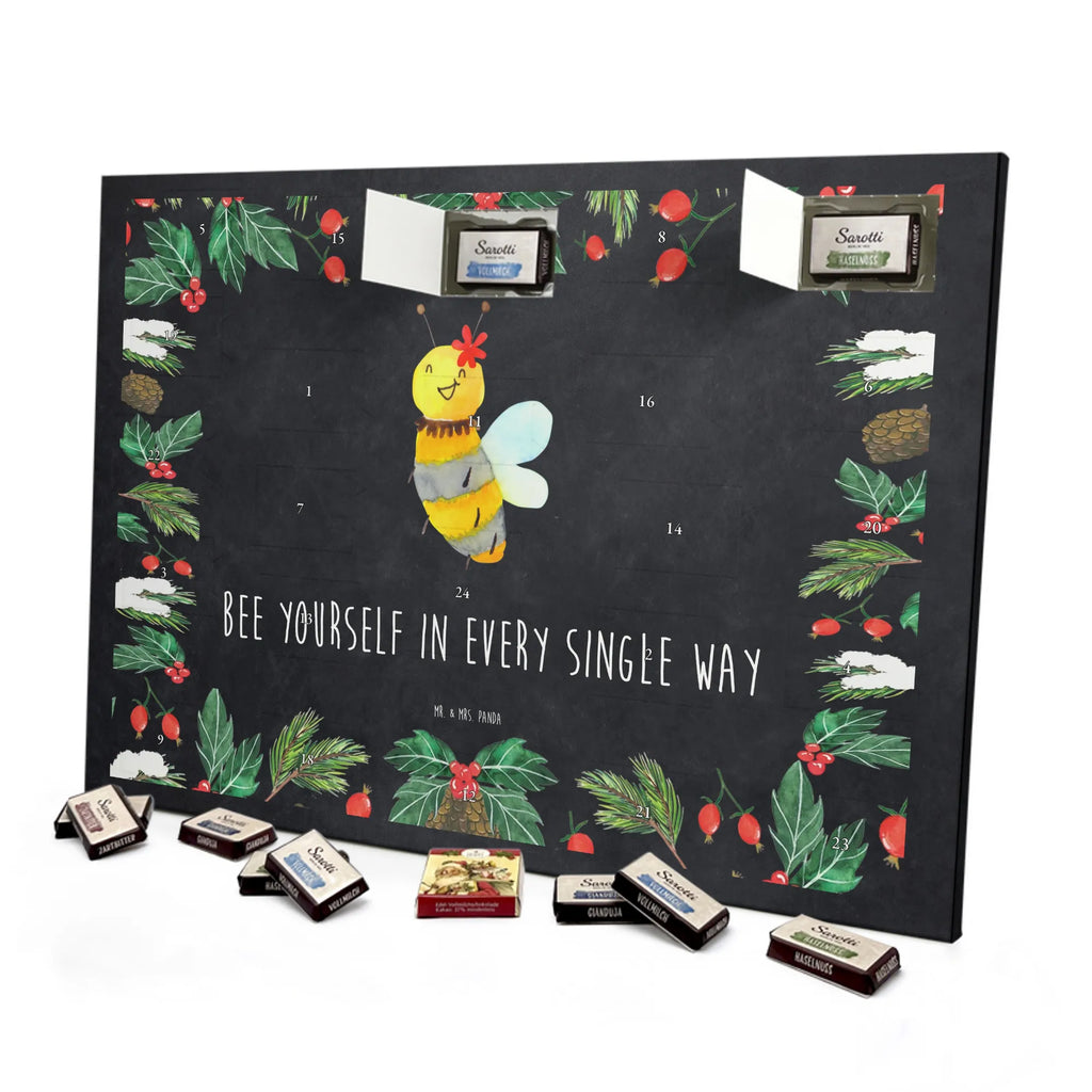 Chocolate advent calendar bee flower bumblebee, wasp