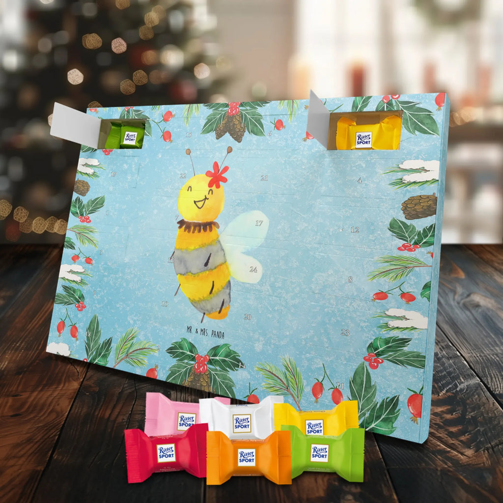 Chocolate advent calendar bee flower bumblebee, wasp
