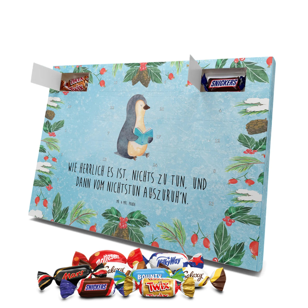 Chocolate advent calendar Penguin A book North Pole, Penguins, penguins, leisure, book, vacation, reading, doing nothing, holidays, lazing around, bookworm