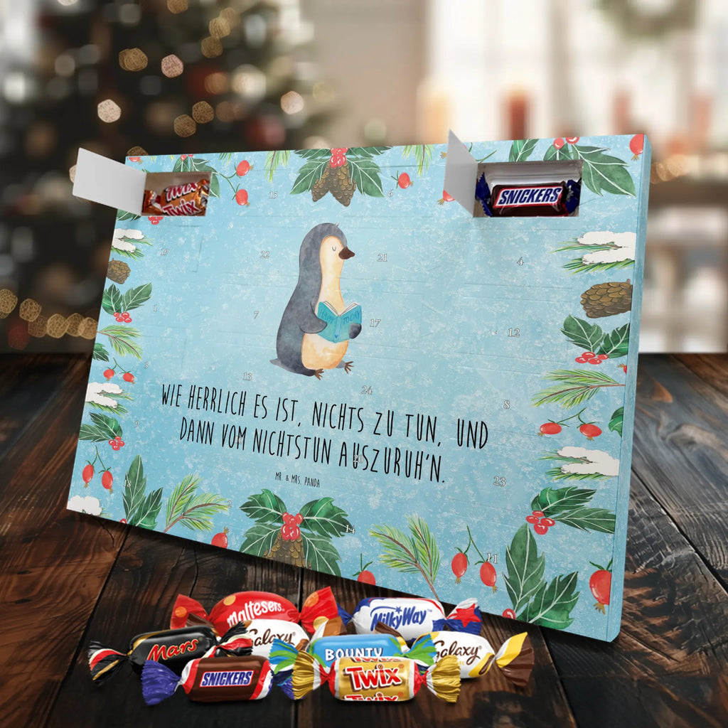 Chocolate advent calendar Penguin A book North Pole, Penguins, penguins, leisure, book, vacation, reading, doing nothing, holidays, lazing around, bookworm