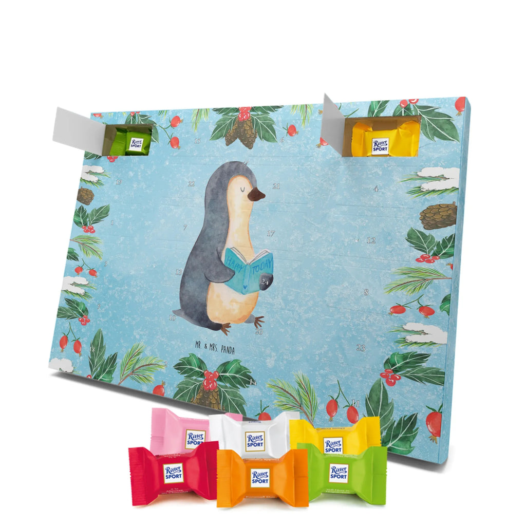 Chocolate advent calendar Penguin A book North Pole, Penguins, penguins, leisure, book, vacation, reading, doing nothing, holidays, lazing around, bookworm