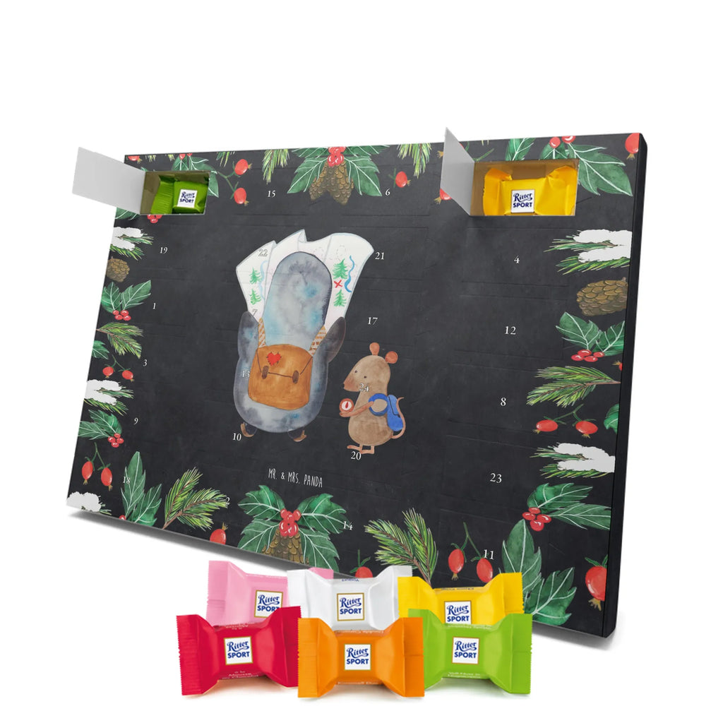 Chocolate advent calendar Penguin & Mouse Hiker North Pole, Penguins, penguins, hiking, road trip, excursion, adventurer, adventure
