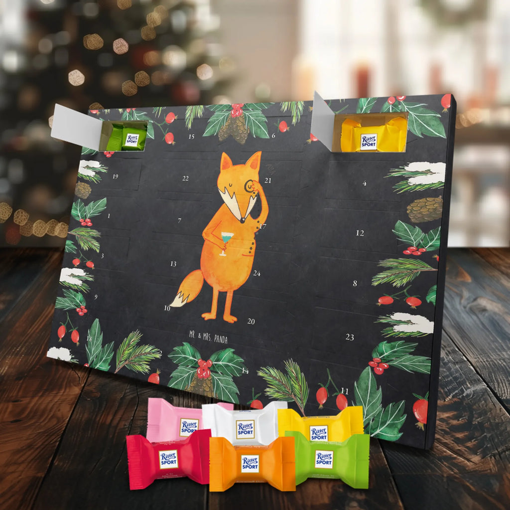 Chocolate advent calendar Fox lord forest wildlife, clever as a fox, foxes, animal lover, words of consolation, motivation saying, problem solving, lovesickness gift, saying funny