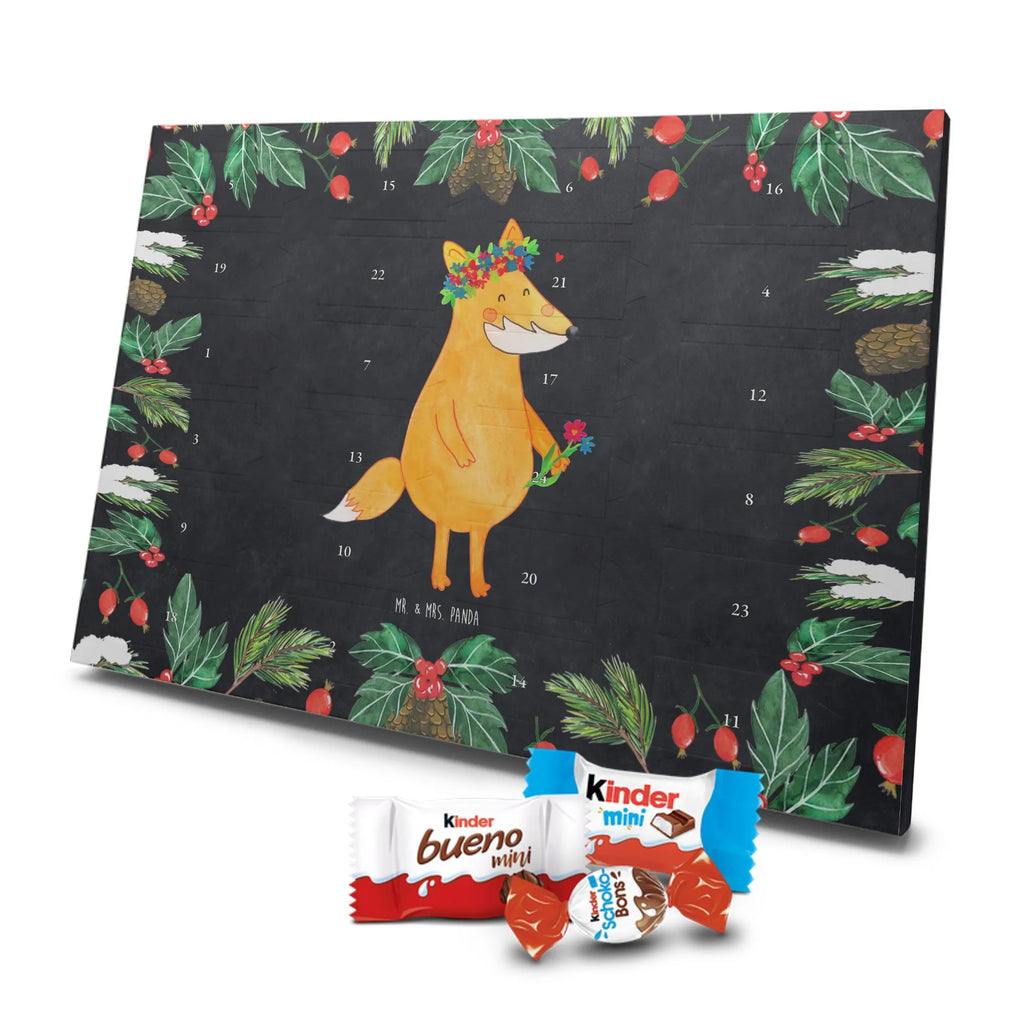 Chocolate advent calendar Fox Flower forest wildlife, clever as a fox, foxes, animal lover, fox girl, flower, flower girl, girlfriends, self-love, me, girlfriend, proof of love, flowers, joy