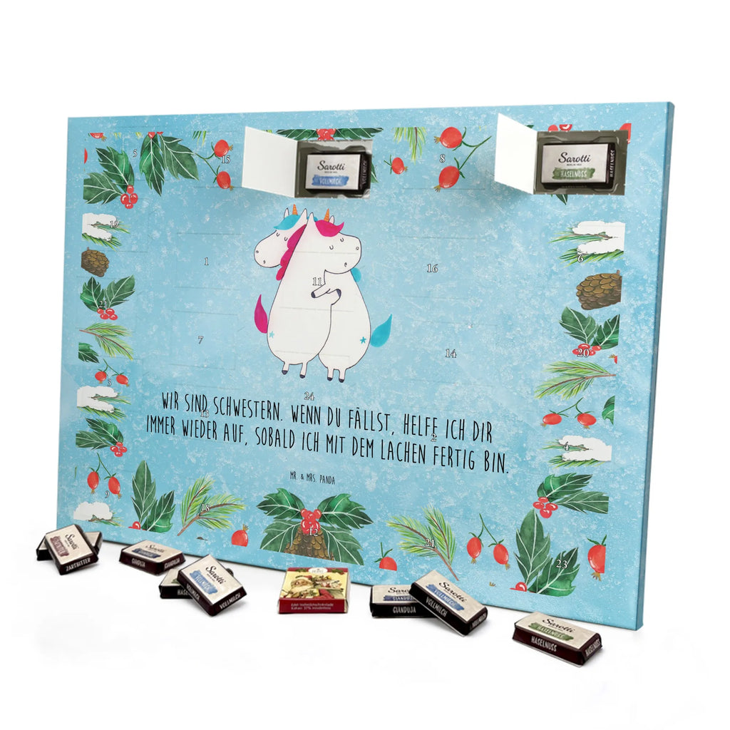 Chocolate advent calendar unicorns Embrace Siblings, Sisters, Girlfriends