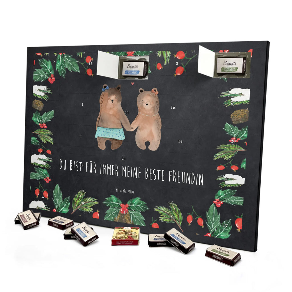 Chocolate advent calendar bear Girlfriend cuddly toy, teddy bear, bear girlfriend best friend love proof of love loves buddy buddy