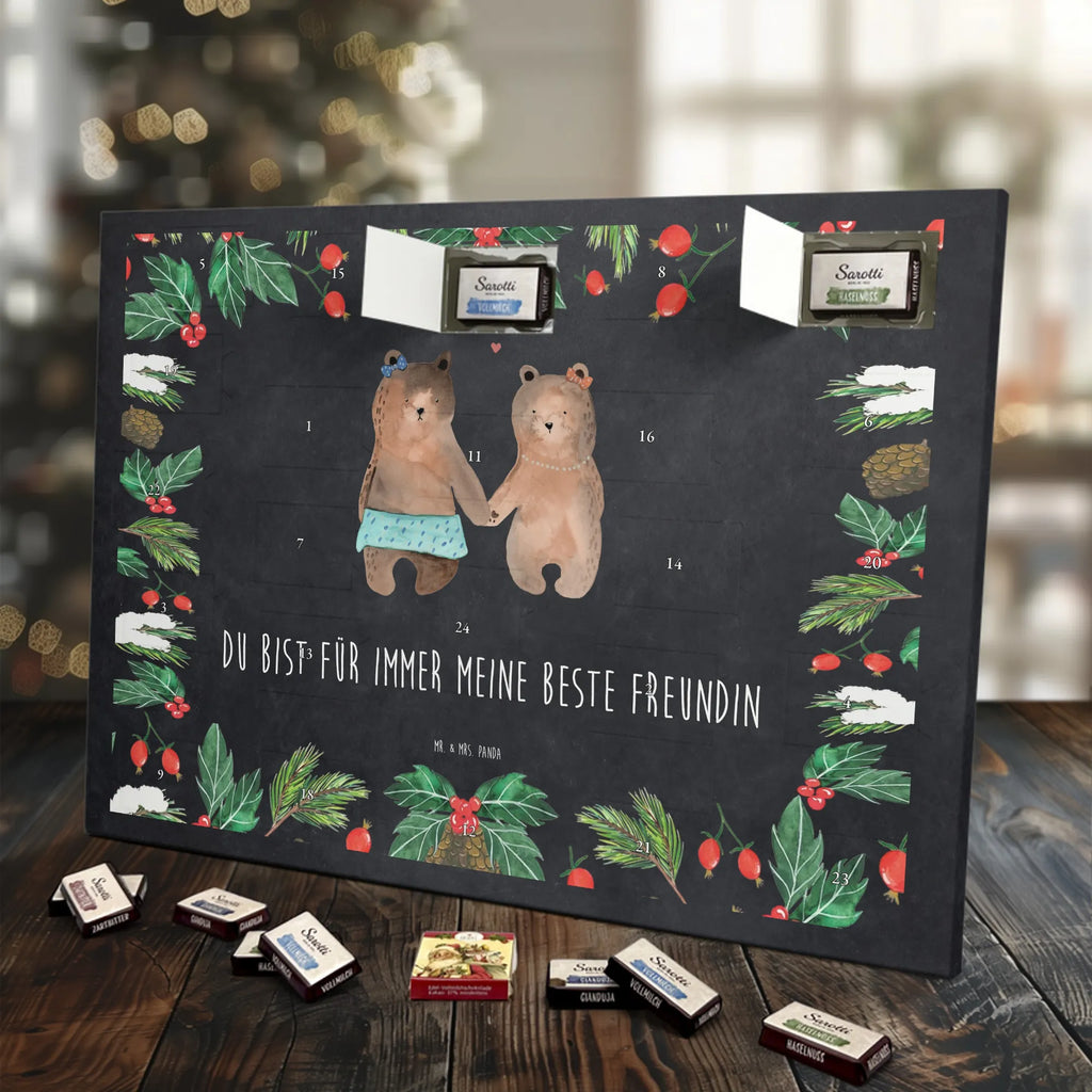 Chocolate advent calendar bear Girlfriend cuddly toy, teddy bear, bear girlfriend best friend love proof of love loves buddy buddy