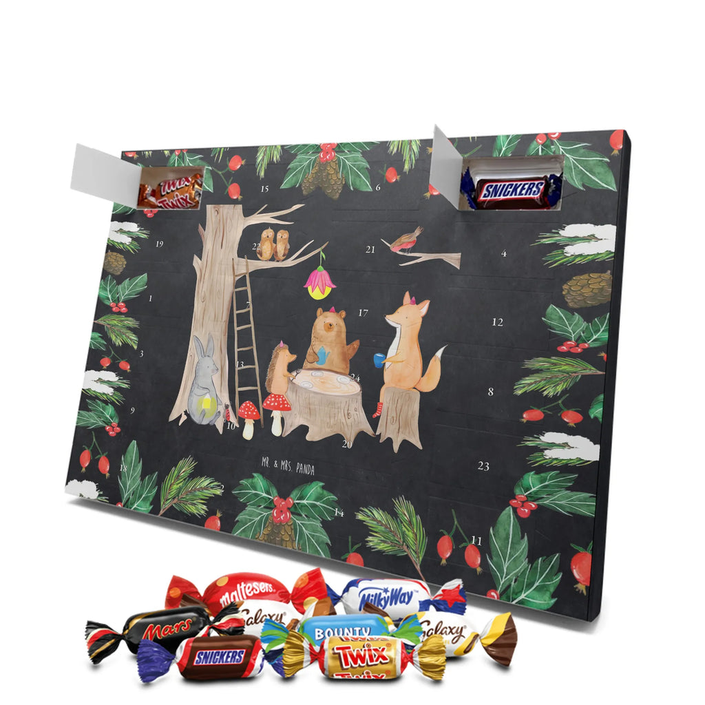 Chocolate advent calendar forest animals picnic gift ideas, gifts, small animals, good mood, cute, funny sayings, cute animal motives, hand drawn, special gifts, card, animal lover, squirrel, mouse, forest animals, hare, forest, picnic