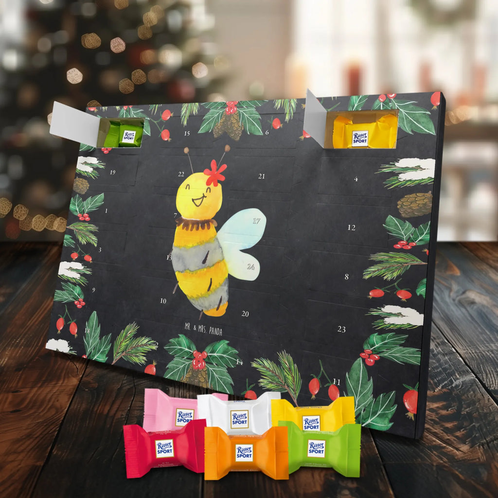 Chocolate advent calendar bee flower bumblebee, wasp
