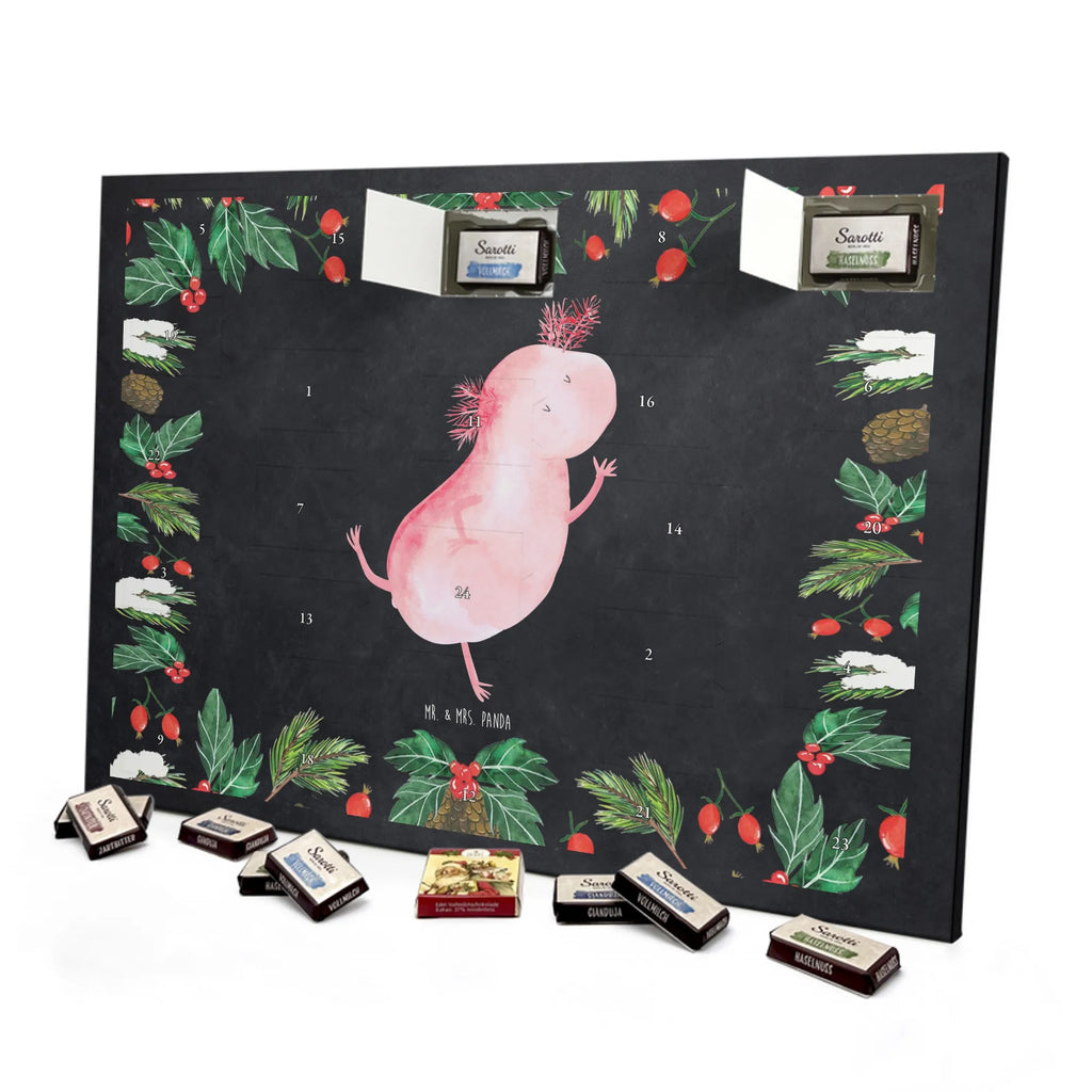 Chocolate advent calendar axolotl Dance Mexican walking fish, Axelotl, marine animals, salamander, stars, roof damage, tailfish, best friend, amphibians, girlfriend