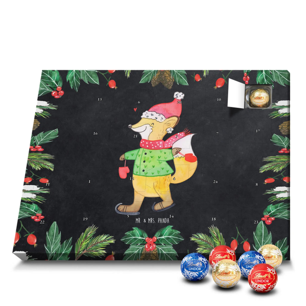 Chocolate advent calendar Fox skates Christmas time, snow, christmas eve, santa claus, christmas time, christmas days, fir tree, christmas tree, christmas present