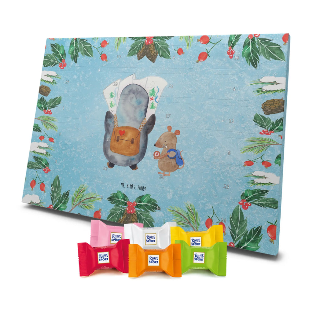Chocolate advent calendar Penguin & Mouse Hiker North Pole, Penguins, penguins, hiking, road trip, excursion, adventurer, adventure