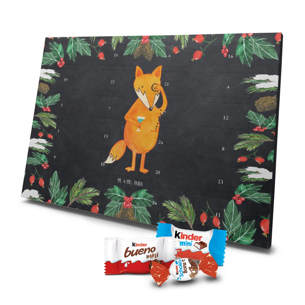 Chocolate advent calendar Fox lord forest wildlife, clever as a fox, foxes, animal lover, words of consolation, motivation saying, problem solving, lovesickness gift, saying funny