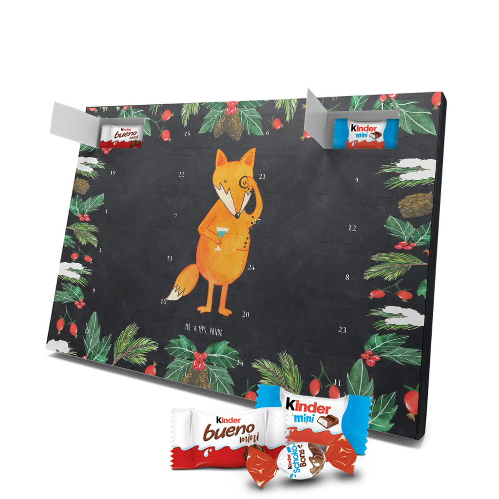 Chocolate advent calendar Fox lord forest wildlife, clever as a fox, foxes, animal lover, words of consolation, motivation saying, problem solving, lovesickness gift, saying funny