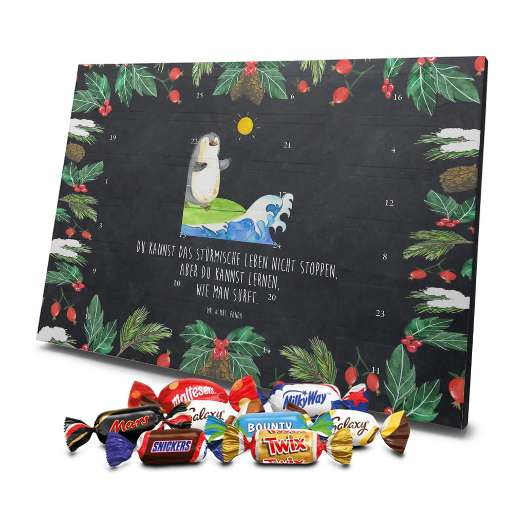 Chocolate advent calendar Penguin surfer North Pole, Penguins, waves, surfing, wave riding, holidays, penguins, surfers