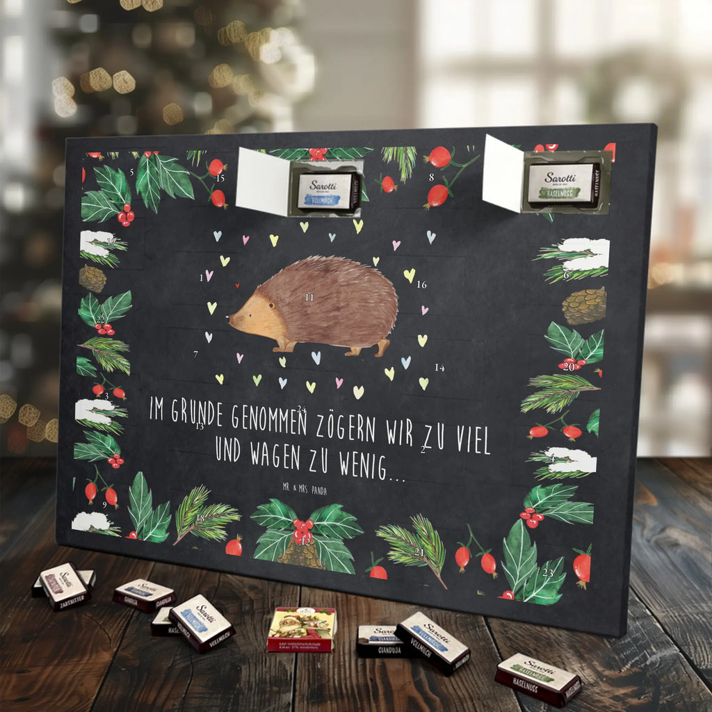 Chocolate advent calendar Hedgehog hearts gift ideas, gifts, small animals, good mood, cute, funny sayings, cute animal motives, hand drawn, special gifts, card, animal lover, kiss, heart, hearts, trust