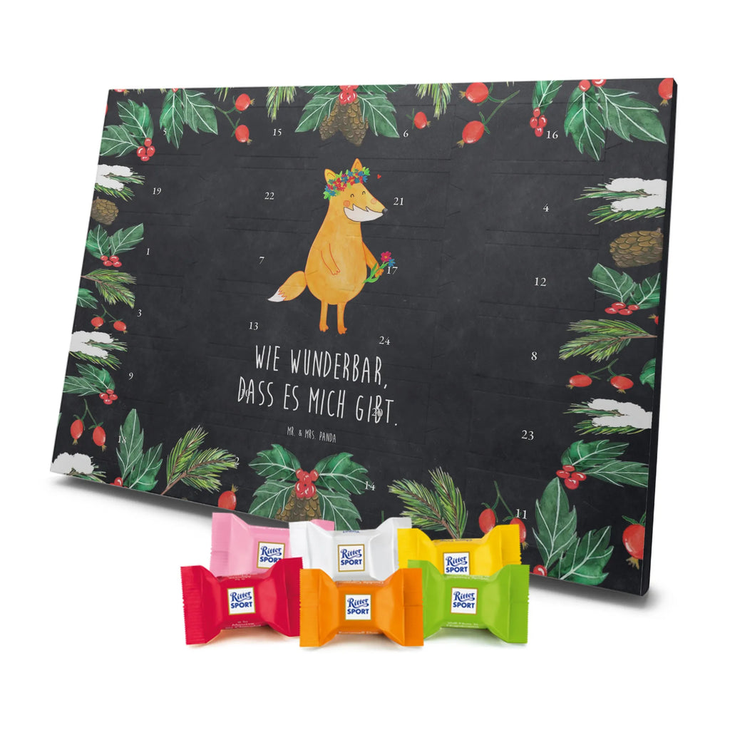 Chocolate advent calendar Fox Flower forest wildlife, clever as a fox, foxes, animal lover, fox girl, flower, flower girl, girlfriends, self-love, me, girlfriend, proof of love, flowers, joy