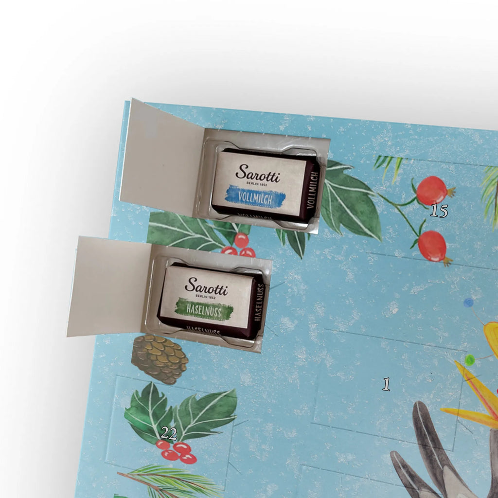 Chocolate advent calendar Crow sombrero gift ideas, gifts, small animals, good mood, cute, funny sayings, cute animal motives, hand drawn, special gifts, card, animal lover, Saying positive, Raven, Birds, Bird, Be happy, Magpie, Happiness Saying