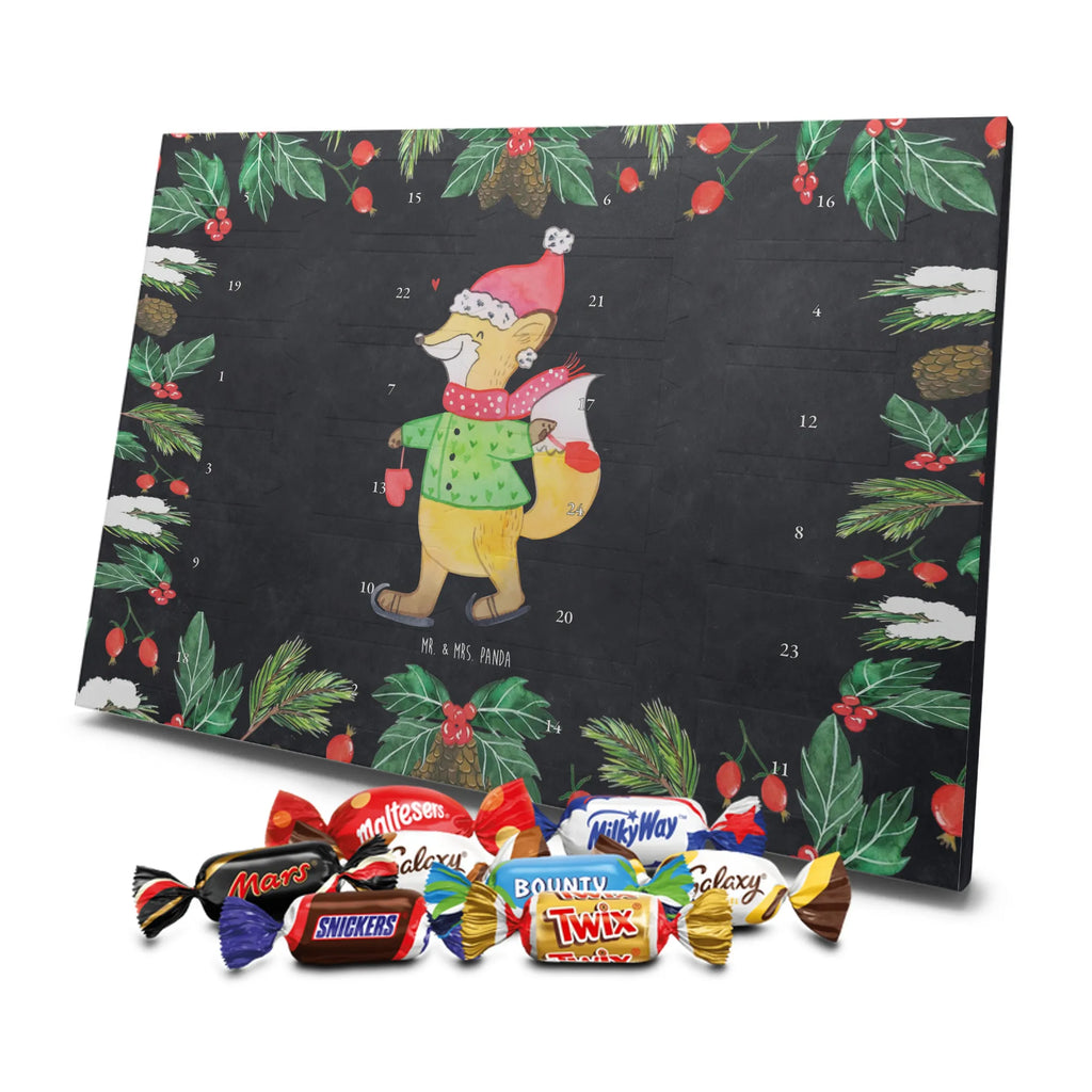 Chocolate advent calendar Fox skates Christmas time, snow, christmas eve, santa claus, christmas time, christmas days, fir tree, christmas tree, christmas present
