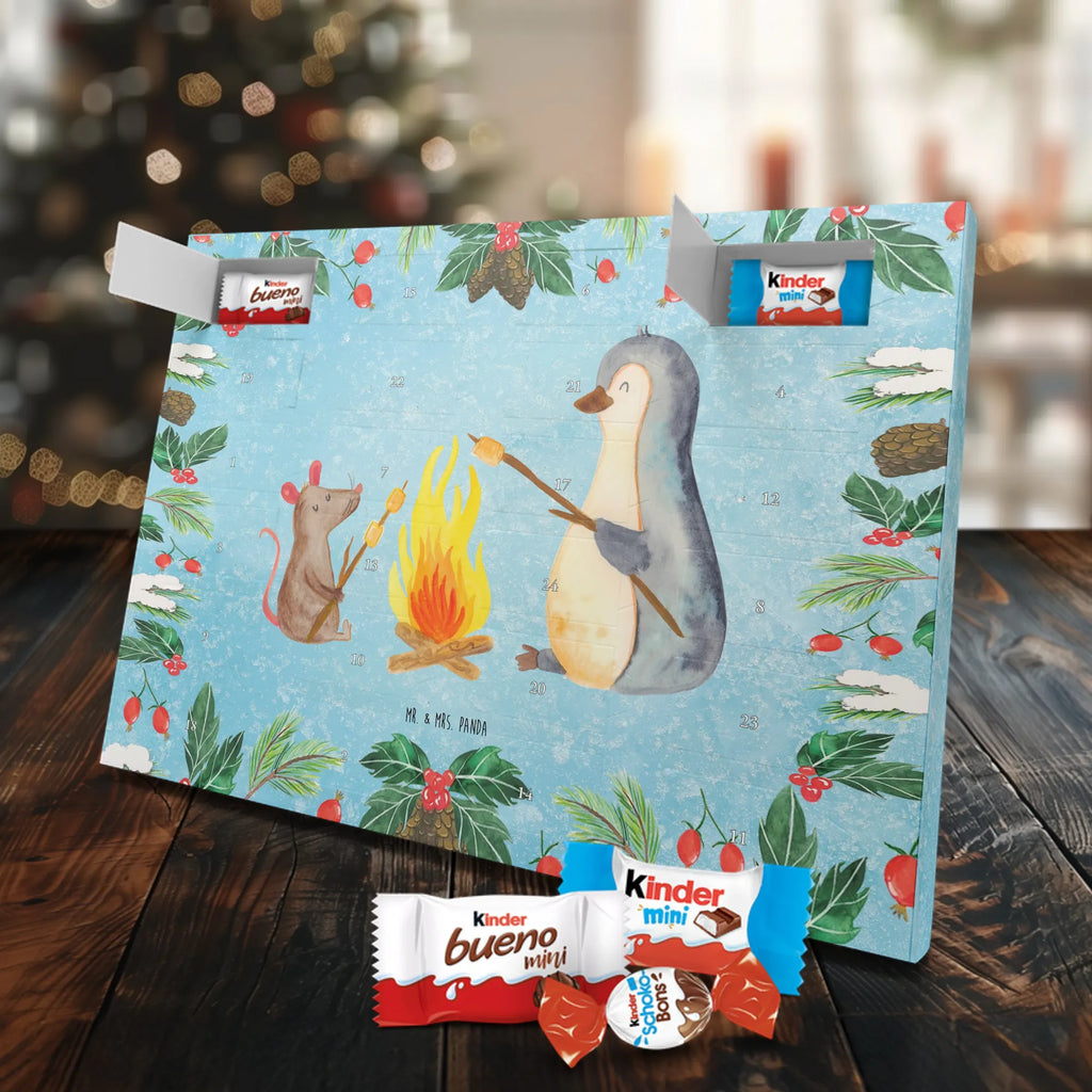 Chocolate advent calendar Penguin campfire North Pole, Penguins, mouse, penguins, everyday office life, new start, life motto, fire, work, campfire, life motivation