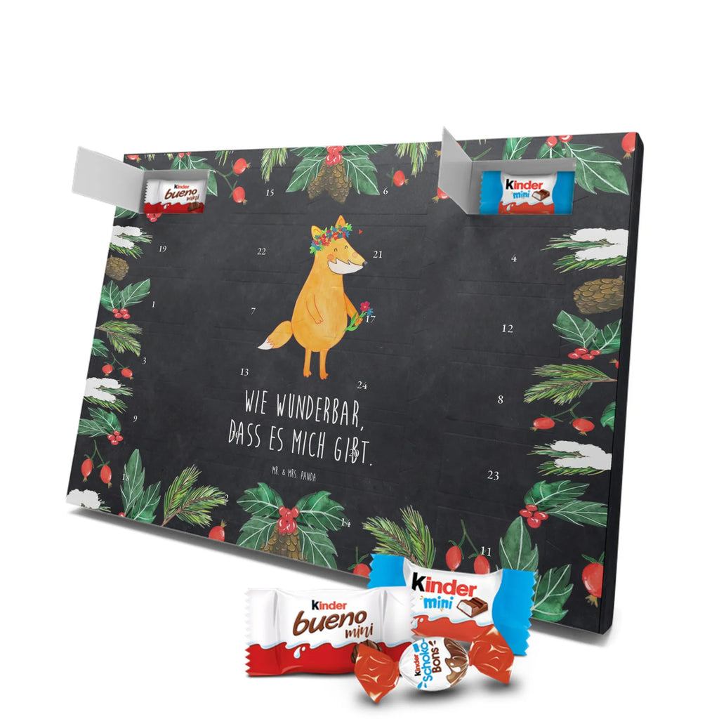 Chocolate advent calendar Fox Flower forest wildlife, clever as a fox, foxes, animal lover, fox girl, flower, flower girl, girlfriends, self-love, me, girlfriend, proof of love, flowers, joy