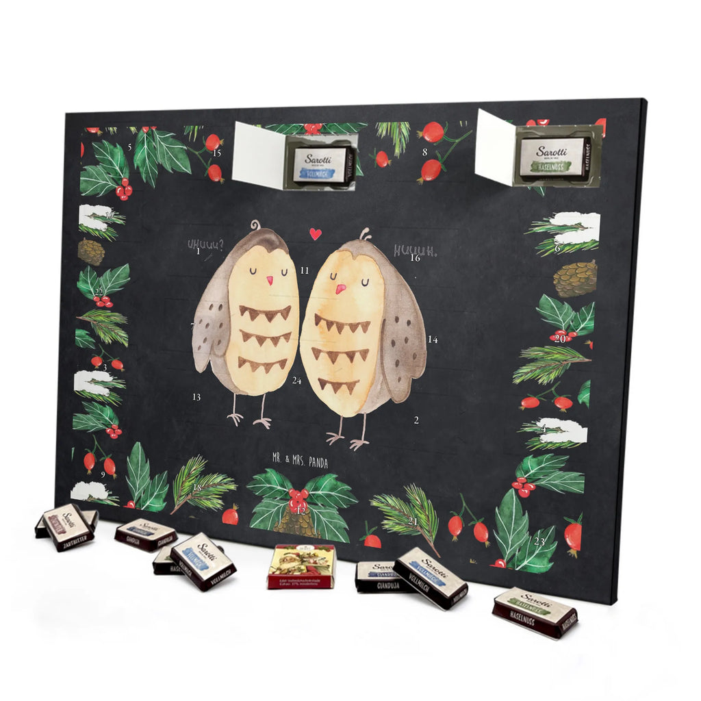 Chocolate advent calendar owls Love illustrated, nocturnal, romantic gift, gift ideas, birthday present, forest animal, bird, owl decor, Girlfriend gift, Pun funny, Owl decoration, Love saying, Wedding saying, Friend