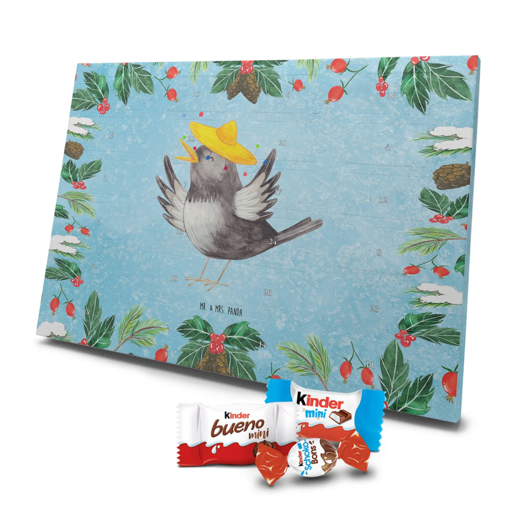 Chocolate advent calendar Crow sombrero gift ideas, gifts, small animals, good mood, cute, funny sayings, cute animal motives, hand drawn, special gifts, card, animal lover, Saying positive, Raven, Birds, Bird, Be happy, Magpie, Happiness Saying