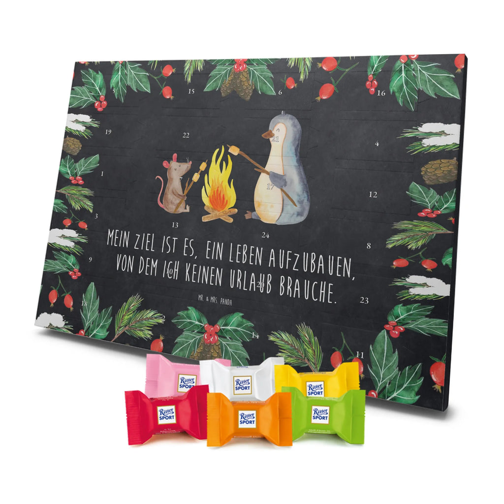 Chocolate advent calendar Penguin campfire North Pole, Penguins, mouse, penguins, everyday office life, new start, life motto, fire, work, campfire, life motivation