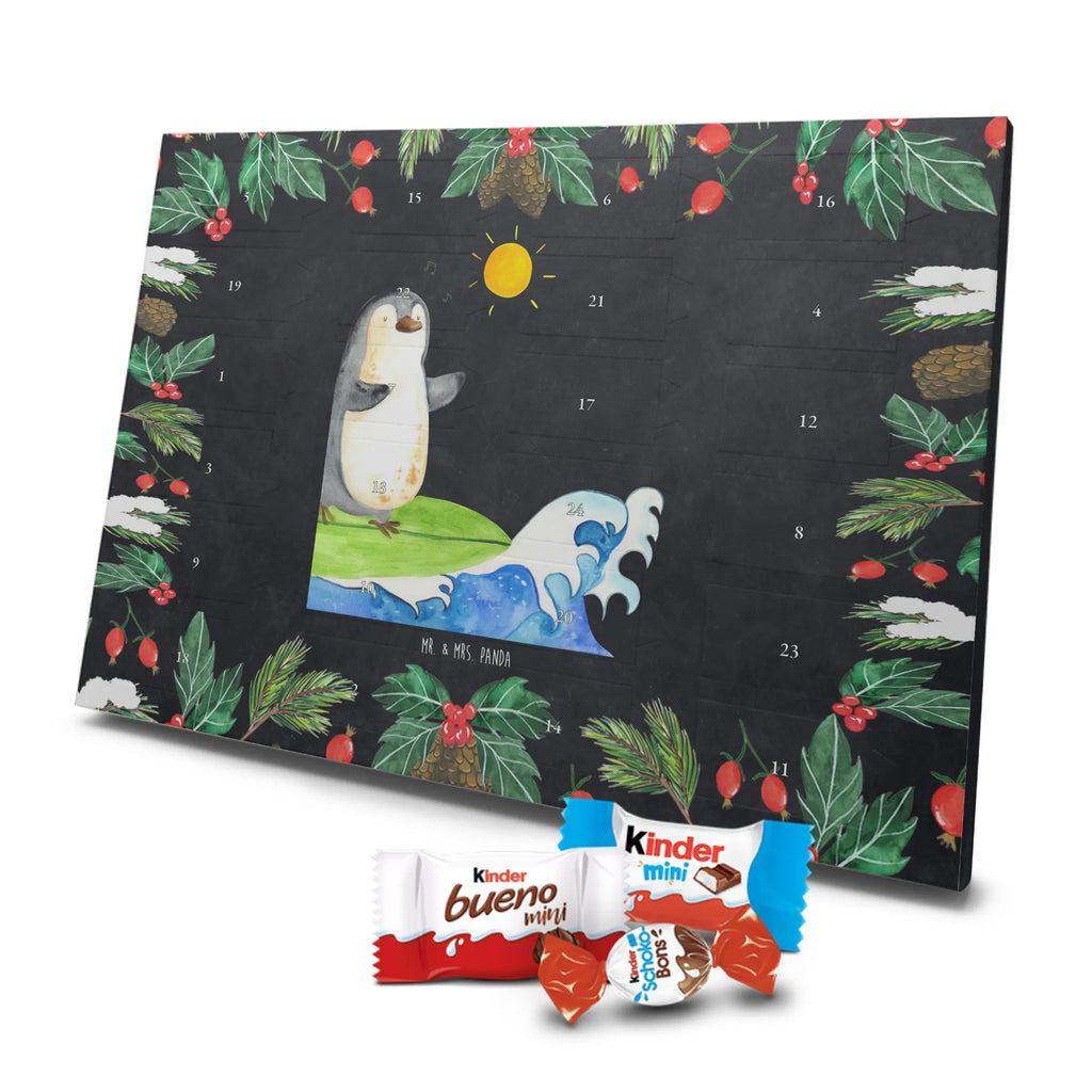 Chocolate advent calendar Penguin surfer North Pole, Penguins, waves, surfing, wave riding, holidays, penguins, surfers