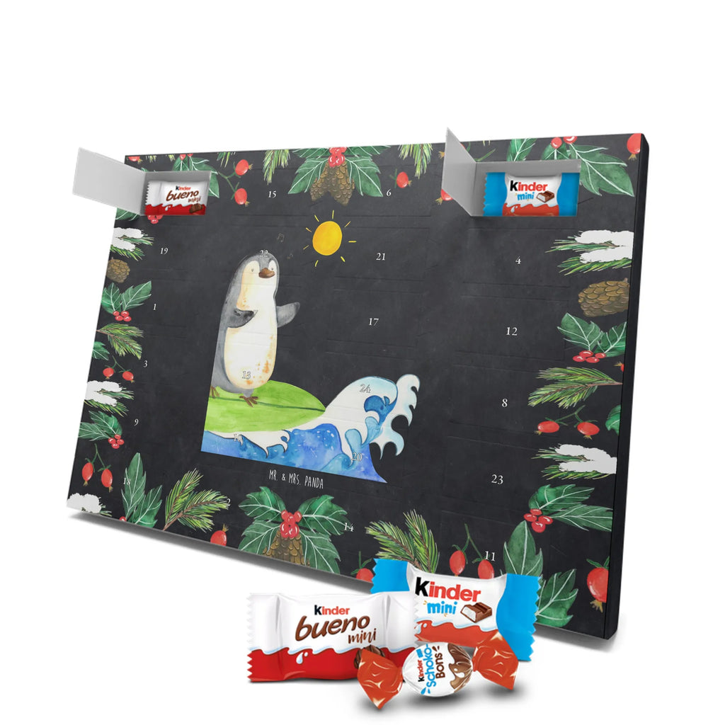 Chocolate advent calendar Penguin surfer North Pole, Penguins, waves, surfing, wave riding, holidays, penguins, surfers