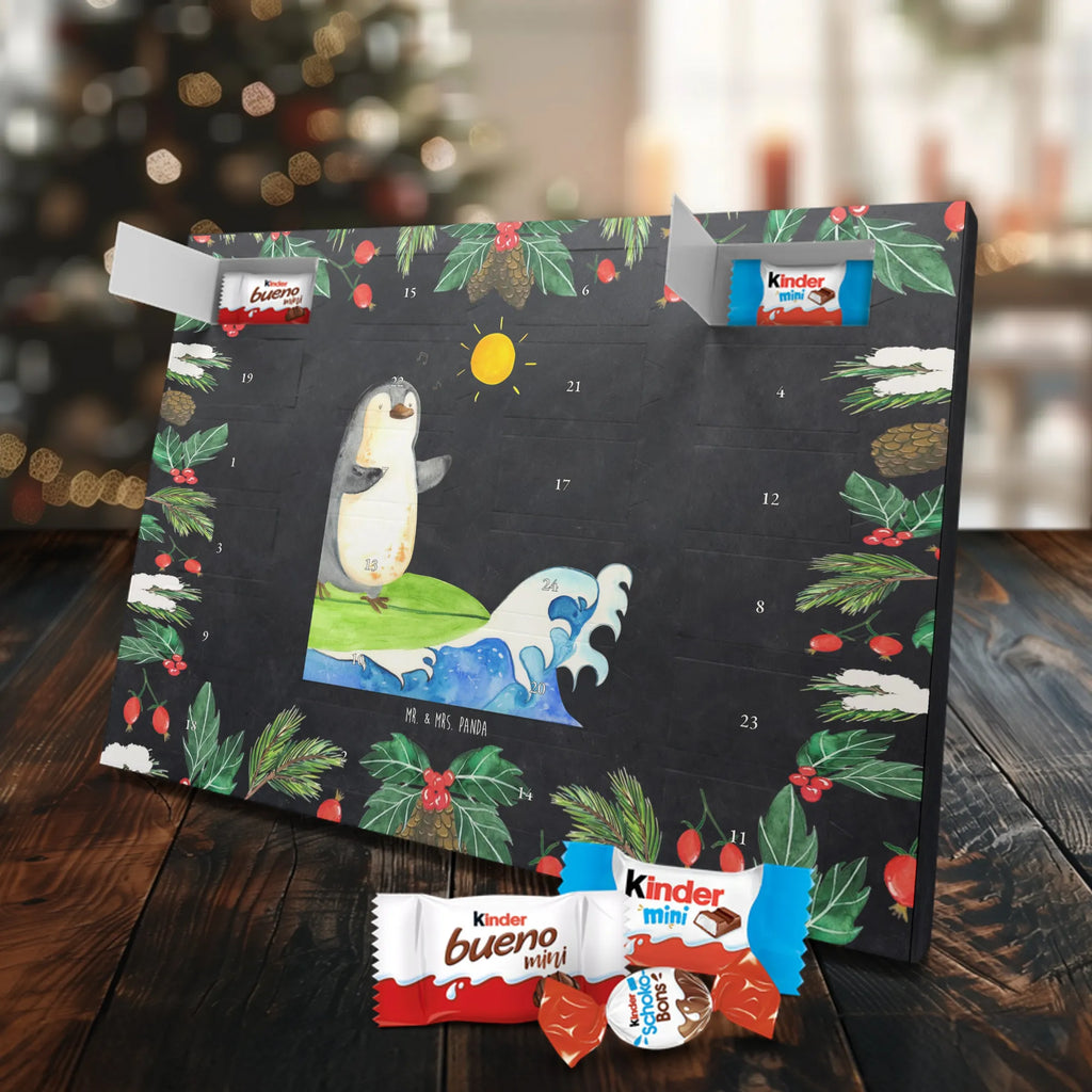 Chocolate advent calendar Penguin surfer North Pole, Penguins, waves, surfing, wave riding, holidays, penguins, surfers
