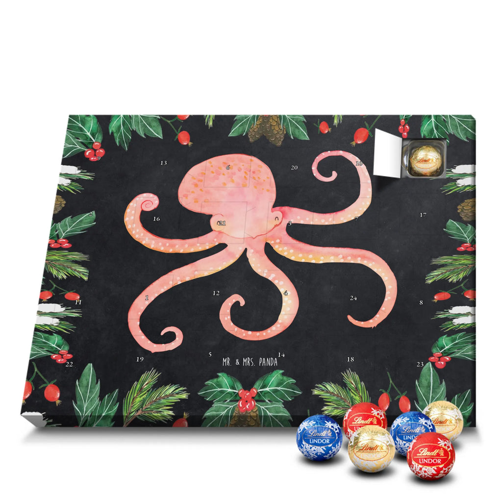 Chocolate advent calendar Squid gift ideas, gifts, small animals, good mood, cute, funny sayings, cute animal motives, hand drawn, special gifts, card, animal lover, octopus, ocean, squid, arms, sea animal, water