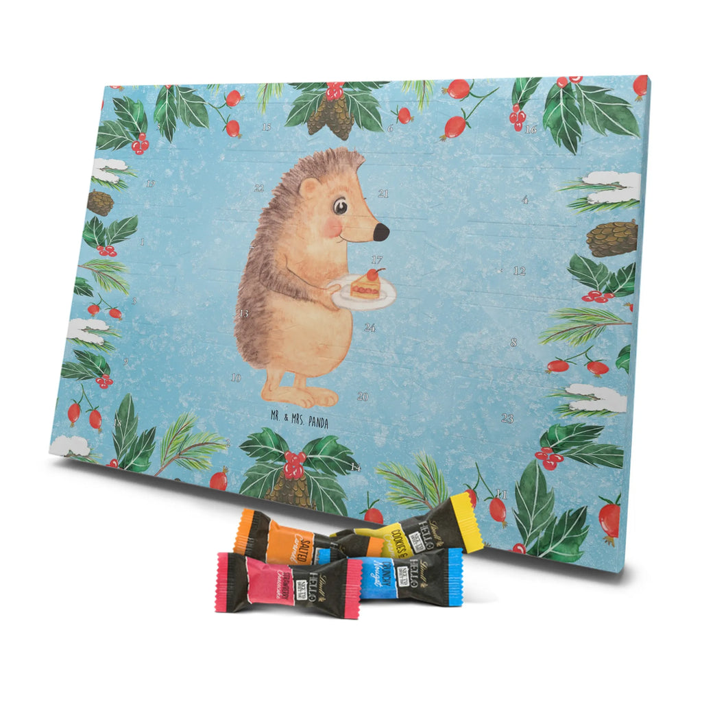 Chocolate advent calendar Hedgehog piece of cake gift ideas, gifts, small animals, good mood, cute, funny sayings, cute animal motives, hand drawn, special gifts, card, animal lover, birthday cake, invitation party, bake cake, food saying, baking gift, cake