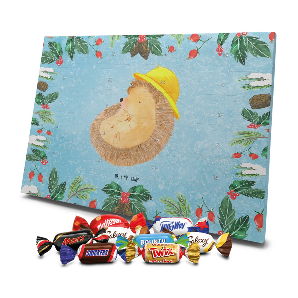 Chocolate advent calendar Hedgehog Pray gift ideas, gifts, small animals, good mood, cute, funny sayings, cute animal motives, hand drawn, special gifts, card, animal lover, pray, God, sun hat, enjoy, hedgehog with hat, gratitude, be grateful