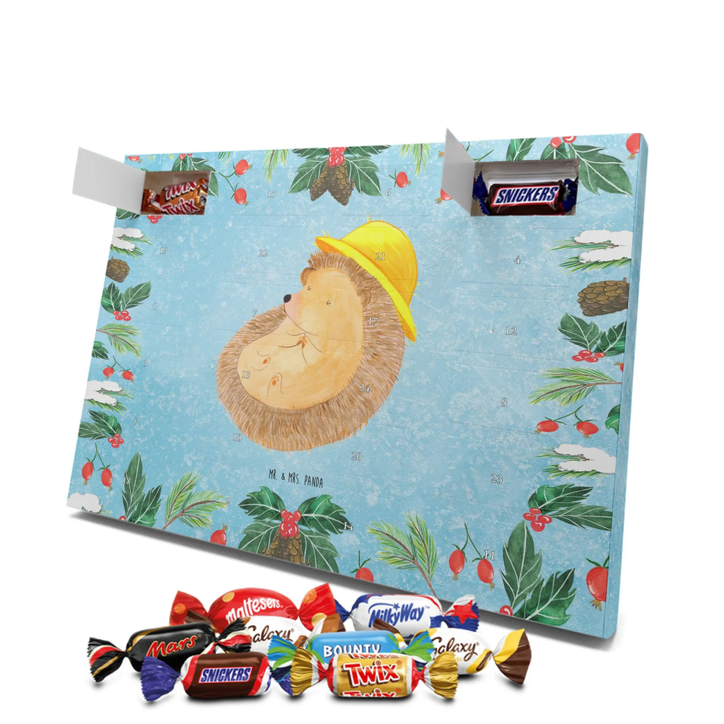 Chocolate advent calendar Hedgehog Pray gift ideas, gifts, small animals, good mood, cute, funny sayings, cute animal motives, hand drawn, special gifts, card, animal lover, pray, God, sun hat, enjoy, hedgehog with hat, gratitude, be grateful