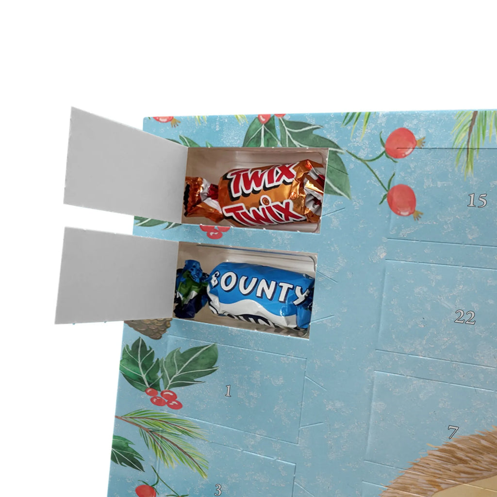 Chocolate advent calendar Hedgehog Pray gift ideas, gifts, small animals, good mood, cute, funny sayings, cute animal motives, hand drawn, special gifts, card, animal lover, pray, God, sun hat, enjoy, hedgehog with hat, gratitude, be grateful