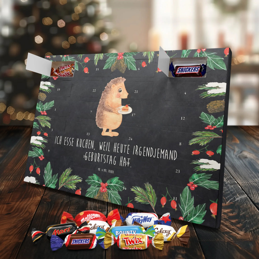 Chocolate advent calendar Hedgehog piece of cake gift ideas, gifts, small animals, good mood, cute, funny sayings, cute animal motives, hand drawn, special gifts, card, animal lover, birthday cake, invitation party, bake cake, food saying, baking gift, cake