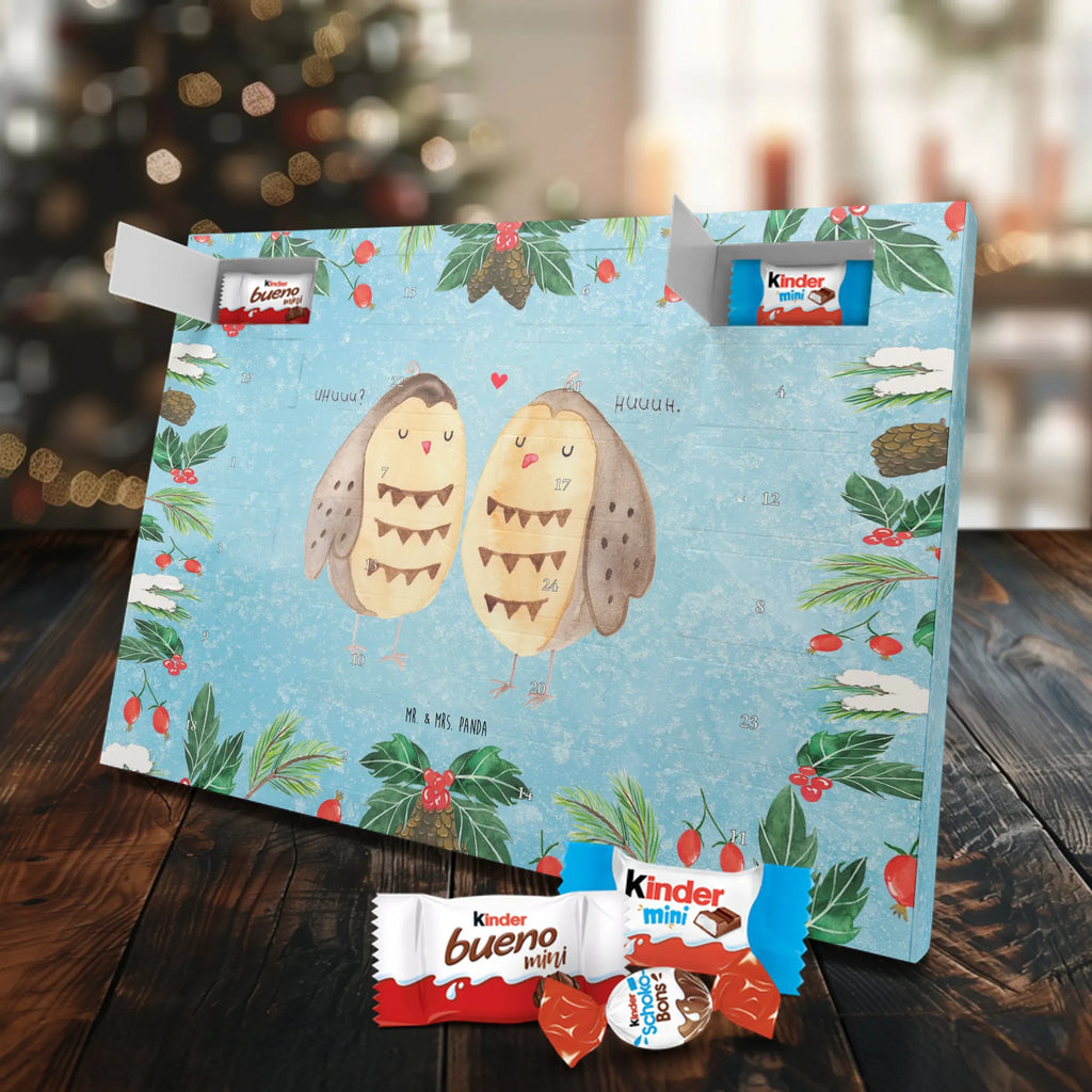 Chocolate advent calendar owls Love illustrated, nocturnal, romantic gift, gift ideas, birthday present, forest animal, bird, owl decor, Girlfriend gift, Pun funny, Owl decoration, Love saying, Wedding saying, Friend