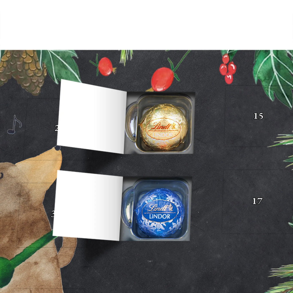 Chocolate advent calendar bear guitar teddy bear, cuddly toy