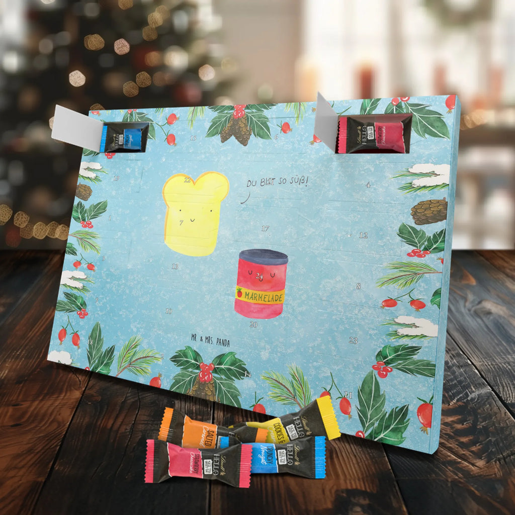 Chocolate advent calendar toast jam gift ideas, gifts, small animals, good mood, cute, funny sayings, cute animal motives, hand drawn, special gifts, card, animal lover, kitchen saying, kitchen decoration, cute postcard, breakfast invitation, jam, bread, sweet