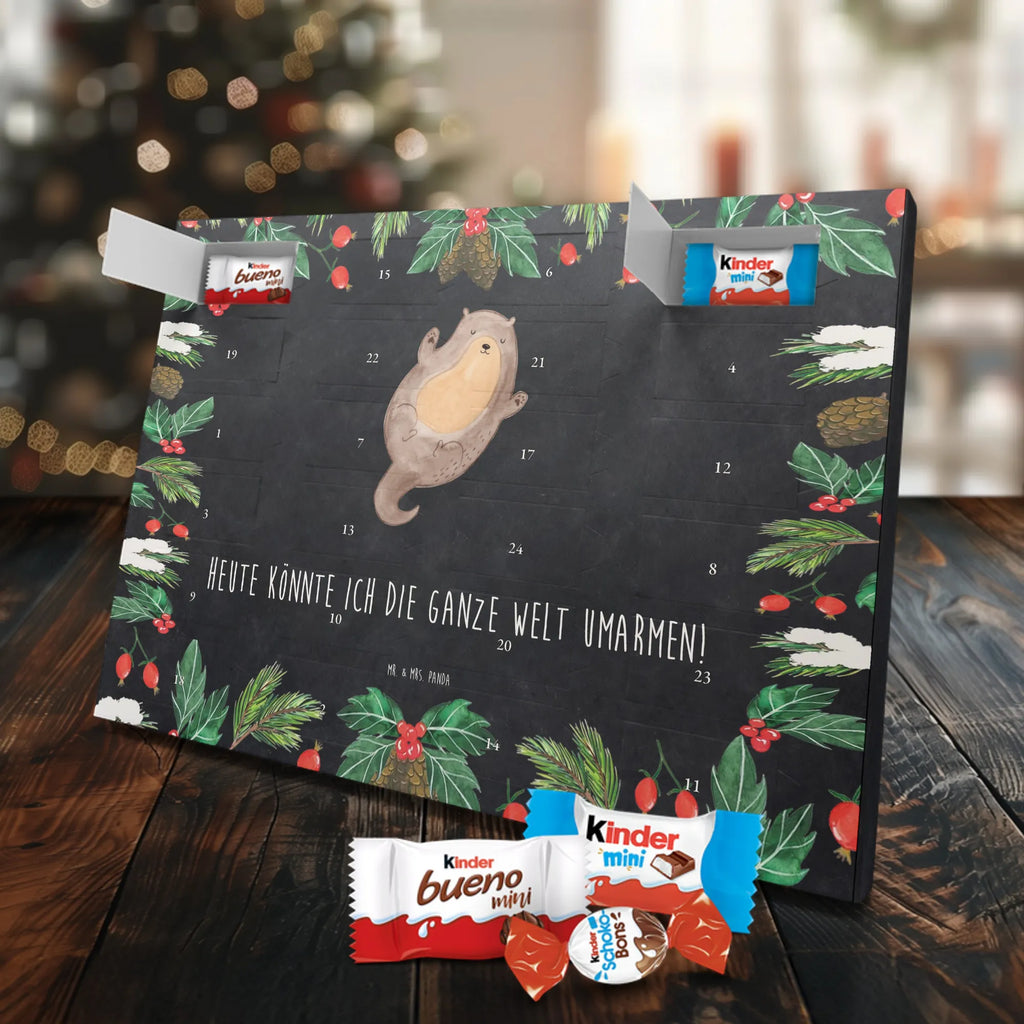 Chocolate advent calendar otter Embrace mammal, predator, gifts for people in love, gift ideas for animal lovers, animal, aquatic animal, marten, otter gifts, water mammal, water, water animal, sea otter, animal lover, European otter, baby otter, Otter Sea Otter Lake Otter