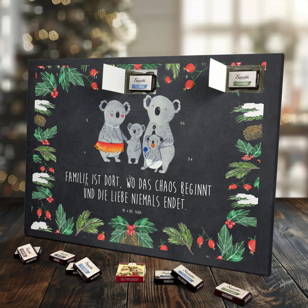 Chocolate advent calendar Koala Family Father's Day, Mother's Day, children, siblings, family life